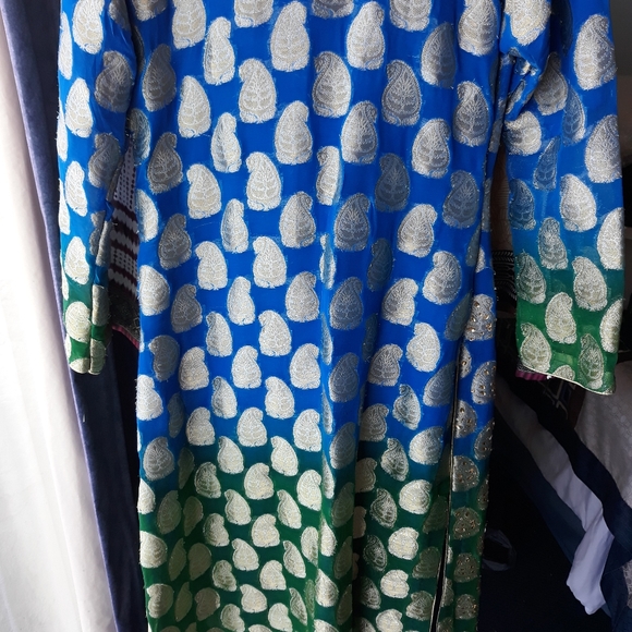 Paki mehndi themed shalwar kameez - Picture 5 of 7